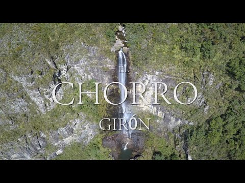 EL CHORRO DE GIRÓN, Cuenca, Filmado con un drone, Ecuador, Waterfalls,
