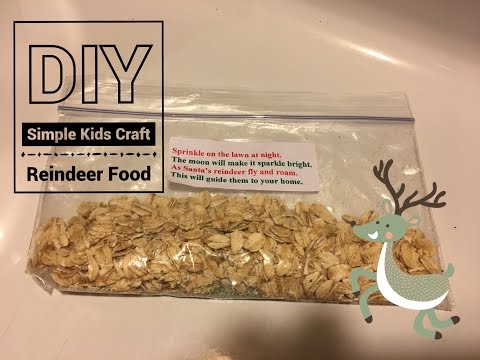 ASMR SIMPLE KIDS CRAFT | Reindeer Food