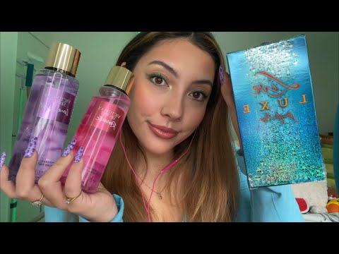 ASMR My perfume collection 💕 ~unboxing new body mists~ | Whispered