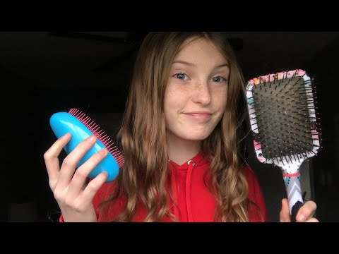 Soft and aggressive hair brushing! [ASMR]