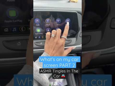 HIGHLY REQUESTED Car 🚘 ASMR WHAT’S ON MY CAR SCREEN PART 2!!! ASMR tingles in the car