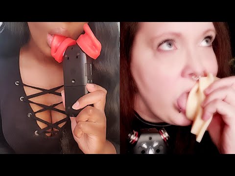 ASMR Ear Eating Collab with SleepologyASMR (Close Up & Intense Ear Noms)