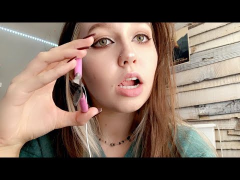 1 minute ASMR: fast and aggressive plucking negative energy