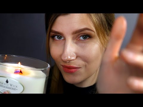 ASMR Close up whispering ❤️ cozy, supportive and crackle