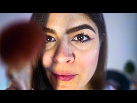 Doing Your Makeup (mouth sounds and tapping) CLOSE UP