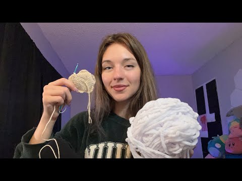 ASMR Friend Teaches You How To Crochet (ASMR personal attention)