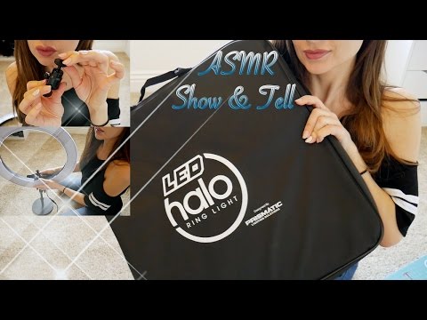 ASMR Show and Tell *Prismatic LED Halo Ring Light