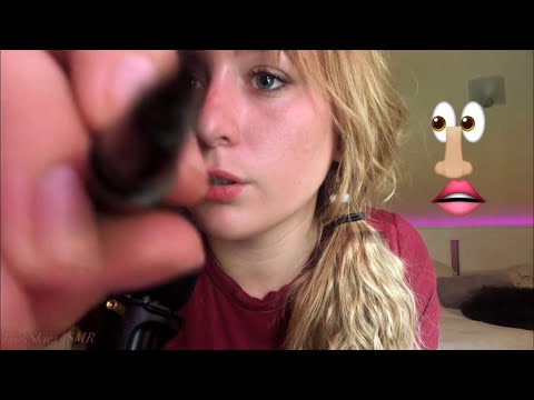 Chaotic/Weird Friend does your makeup ASMR roleplay // MOUTH SOUNDS, WHISPERED, SOFT SPOKEN