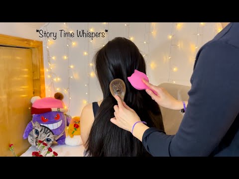 ASMR Hair Brushing Double Time + STORY TIME! (Comedic Hypnosis Show Was CRAZY! Dogma as Truth?)😵‍💫