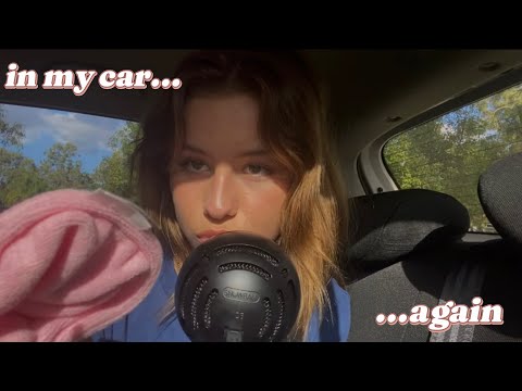 ASMR in my car 🚙💕 (tapping, crinkling and mouth sounds)