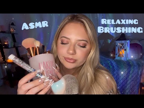 Asmr Relaxing Brushing & Personal Attention Triggers for Sleep 😴🦋with long nails 💅