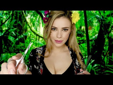 ASMR Men's Shave and Haircut in the Rainforest 🍃