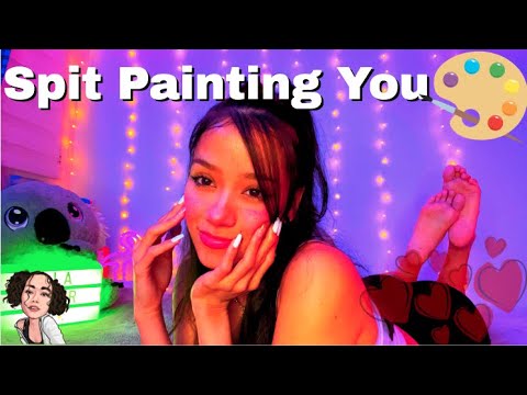 ASMR | Latina Spit Painter Stipples On Your Face