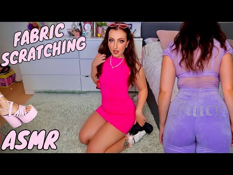 ASMR | TRY ON FABRIC SCRATCHING | OUTFIT TRY ON Y2K/90S STYLE 💋