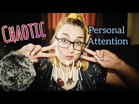 ASMR Chaotic Personal Attention (lying, focus, fast & aggressive)