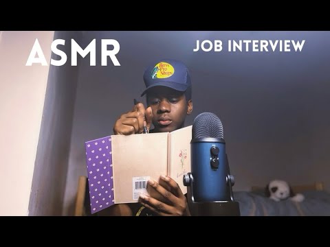 {ASMR} Relaxing Job Interview (Roleplay, Tapping, Whispering)