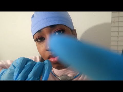ASMR - Doctor Roleplay (Whispered|Gum Chewing|Hand Movements)