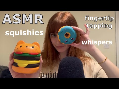 ASMR ~ Squishies! (Fast Fingertip Tapping + Whispers)