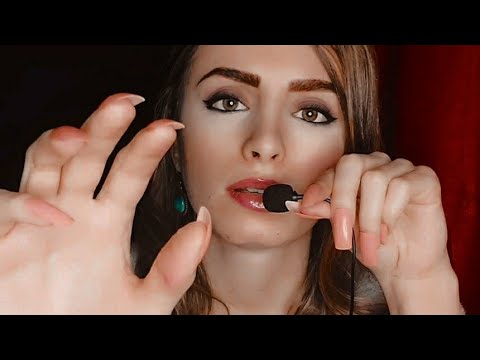 ASMR Upclose Gentle Mouth Sounds w/ Mini mic + Plucking Your Negative Energy 💋