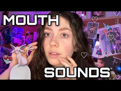 asmr. Classic Mouth Sounds ( wet/dry, with hand movements, trigger words )