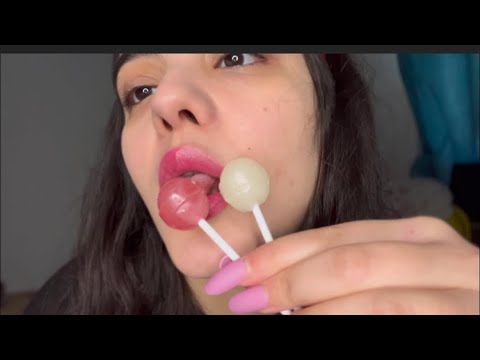asmr eating lollipop