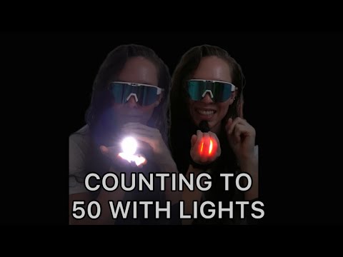 [ASMR] VISUAL LIGHT TRIGGERS 💡COUNTING TO 50!