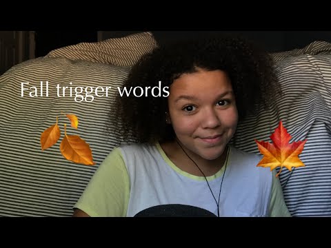 ASMR- fall trigger words| with a little spider friend 😂🥴