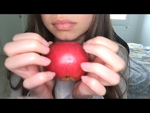 ASMR Apple Eating Sounds - Tapping - No talking