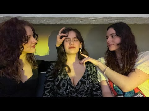 ASMR Real Person Relaxation (Face tracing, Massage, Scratching, Hair Play)