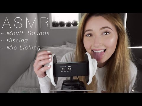 ASMR ~ Tingly 3DIO Ear Eating, Kissing & Mouth Sounds!