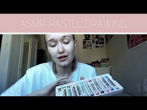 ASMR Dry Pastels Drawing🎨🖍 Soft Sounds