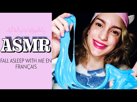 WHISPERING + PLAYING WITH SLIME + NO TALKING ASMR FRENCH🤫