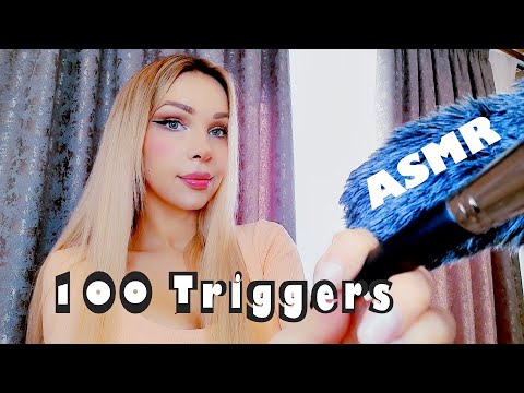 ASMR 100 triggers in 60 second challenge