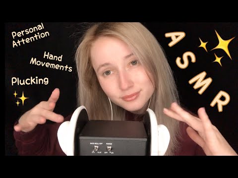 [3DIO] Personal Attention ASMR w/ Hand Movements and Plucking!