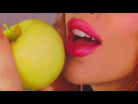 asmr- apple tease- mouth sounds