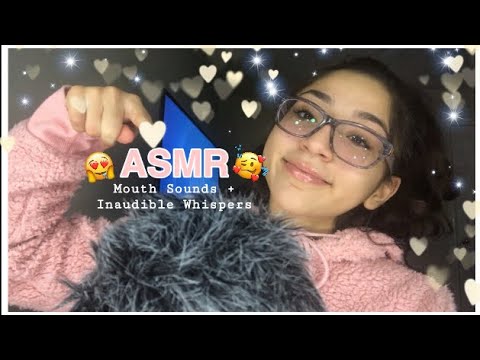 ASMR|*GUM CHEWING* INAUDIBLE WHISPERS & HAND MOVEMENTS😙😴