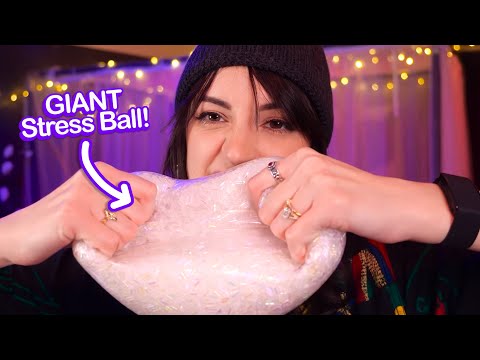 I got a GIANT stress ball! - ASMR