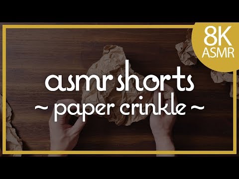 ASMR Shorts ~ Paper Crinkle! (8K)