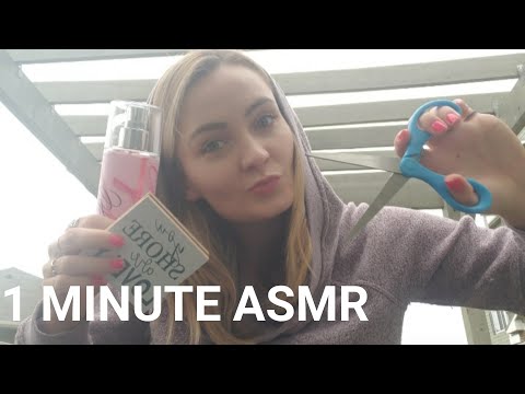 ASMR ONE MINUTE CRANIAL NERVE EXAM OUTSIDE (1 MINUTE ASMR)