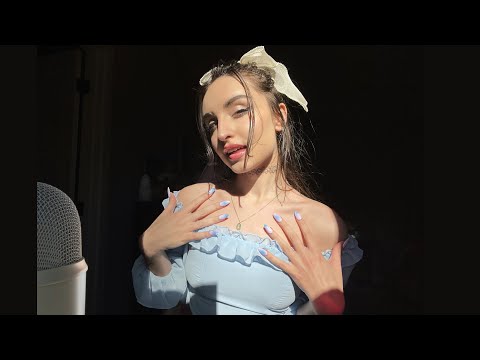 Soft & Gentle ASMR | Collarbone Tapping, Tracing, Brushing, Mouth Sounds, Hand Movements +