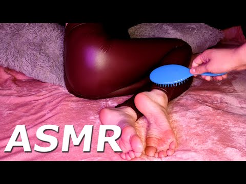 ASMR Foot Massage, Tickle and Brushing / Preview for Patreon
