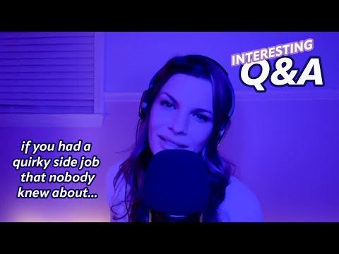 ASMR INTERESTING Q&A (whispered with writing sounds)