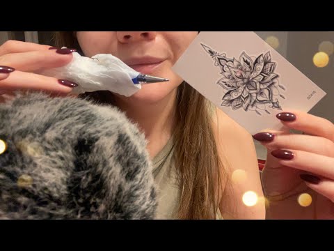 Asmr | UpClose Tattoo Salon 🕸 Inaudible, Hand Movements, Mouth Sounds