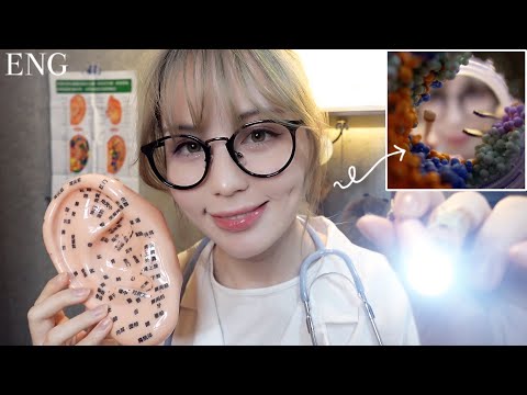 English ASMR Ear Cleaning & Acupuncture Clinic👂💤+Some Japanese whispers