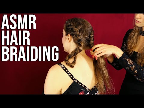 ASMR 💕 Gorgeous Hair Braiding (Hair Brushing) Ultra Relaxing, More Tingles ⚡ with Corrina & Chelsey