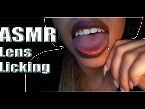 {ASMR} Licking your face| Mouth sounds | lens licking😜
