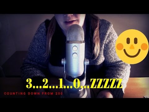 ASMR | Very Close up Whispered Count Down For Sleep/Relaxation - Blue Yeti