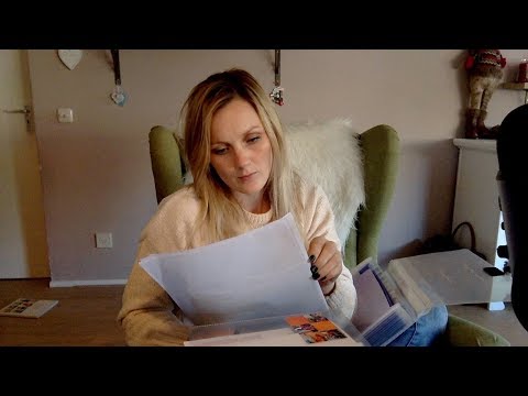 ASMR - Home paperwork clear up, sorting, ripping clearing up, no talking