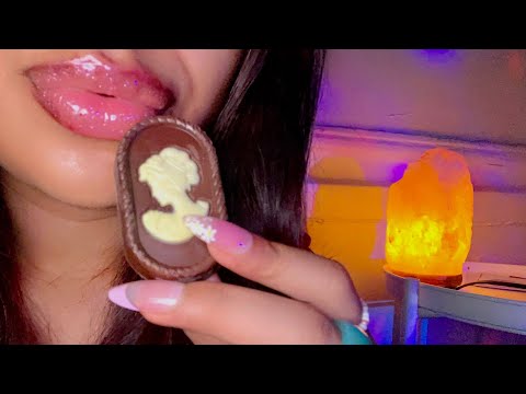 ASMR~ Tingly Whisper Ramble w/ Eating & Mouth Sounds (Satisfying & Crunchy)