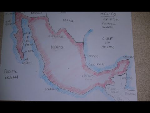 ASMR - Map of Mexico - Australian Accent - Chewing Gum & Describing in a Quiet Whisper